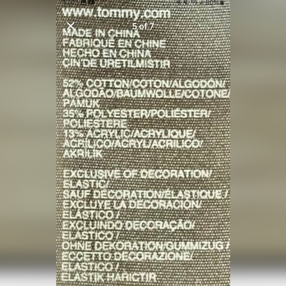 Tommy Hilfiger Men's Navy Cable Knit Sweater - Picture 5 of 6